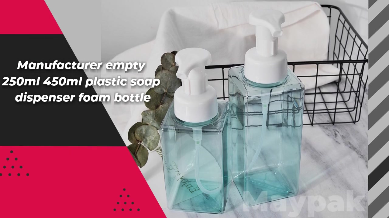 Foam bottle manufacturer empty 250ml 450ml plastic soap dispenser foam bottle