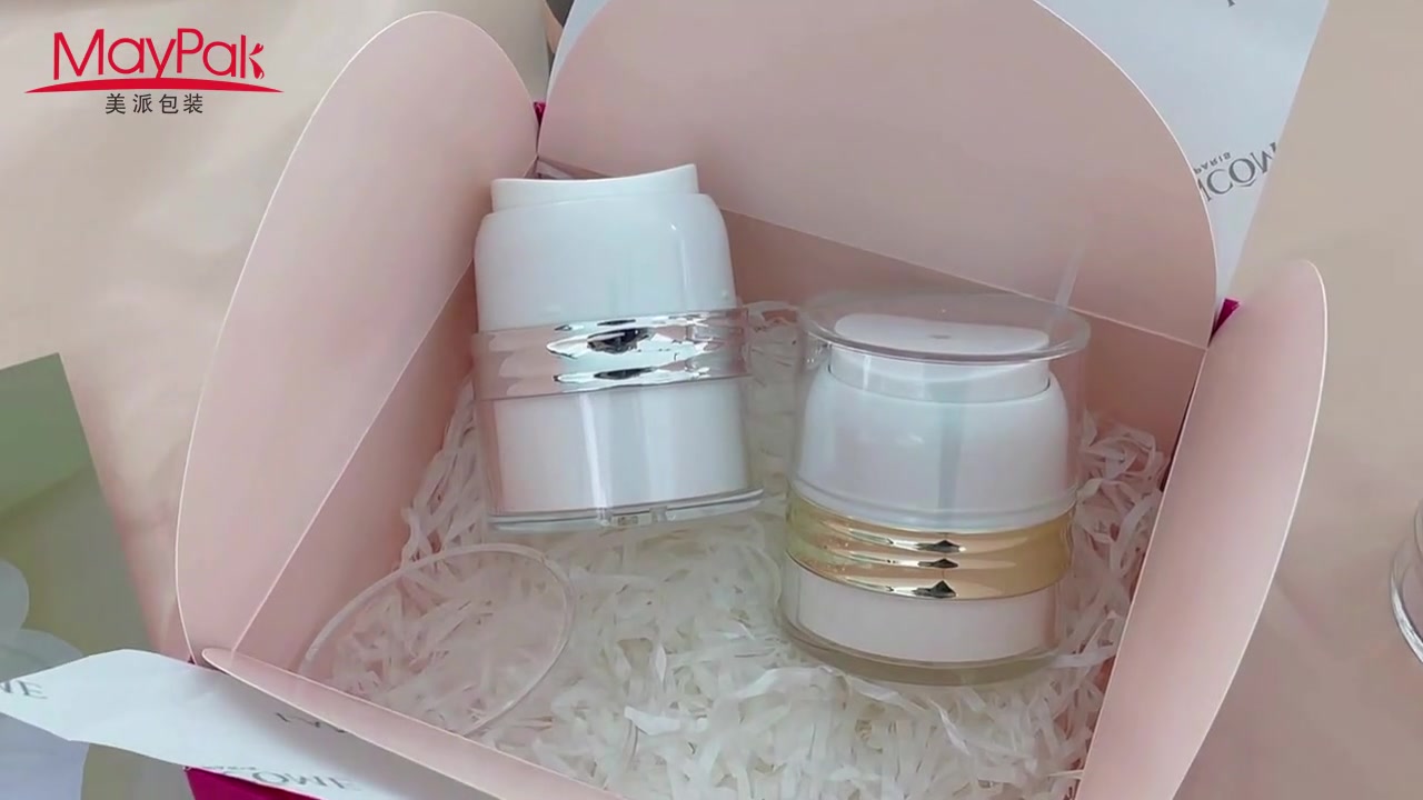 Cream Jar 15g 30g 50g Custom Size Airless Luxury Acrylic Cosmetic Lotion Jar Luxury Cosmetic Packaging