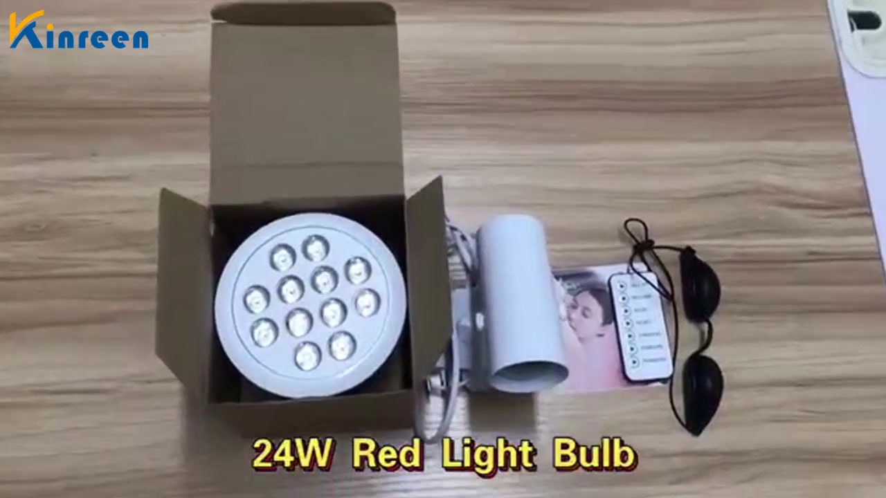24W Red Light Bulb