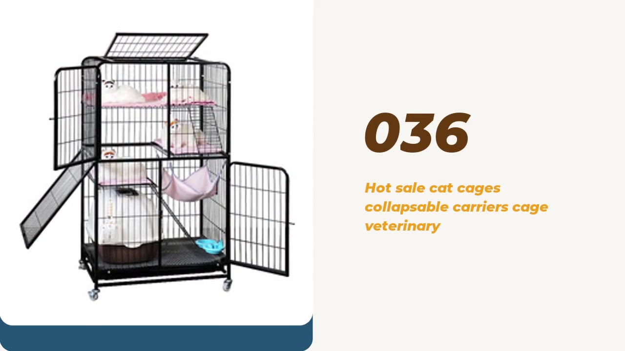 Bästa kvalitet Hot Sale Staplable Cat Cages Fällbar bärare Cage Factory