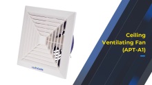 Wholesale Exhaust Ventilating Fan Round Square Front Cover Silent Full Plastic Straight Type Design for Ceiling Mounting WINTEK APT-A1