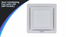 Duct Exhaust Ventilating Fan Ceiling Mounting Air Extractor Tube Vent Full Plastic Type with LED for Home Bathroom Kitchen Bedroom Silent