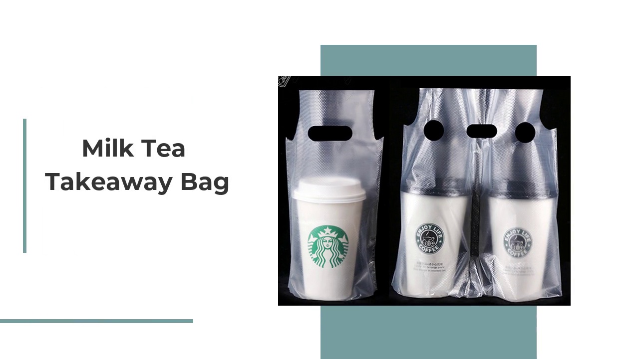 Milk Tea .Takeaway Bag.