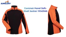 Contrast Panel Soft-shell Jacket YKMJ140