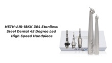HSTH-AIR-18KK 304 Staniless Steel Dental 45 Degree Led High Speed Handpiece