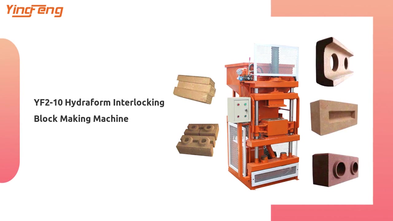 Máquina para fabricar bloques de enclavamiento Hydraform YF2-10