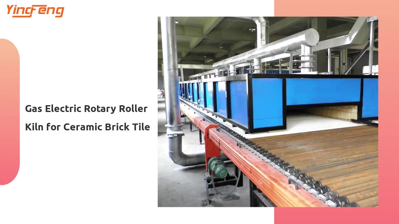 Gas Electric Rotary Roller Kiln for Ceramic Brick Tile