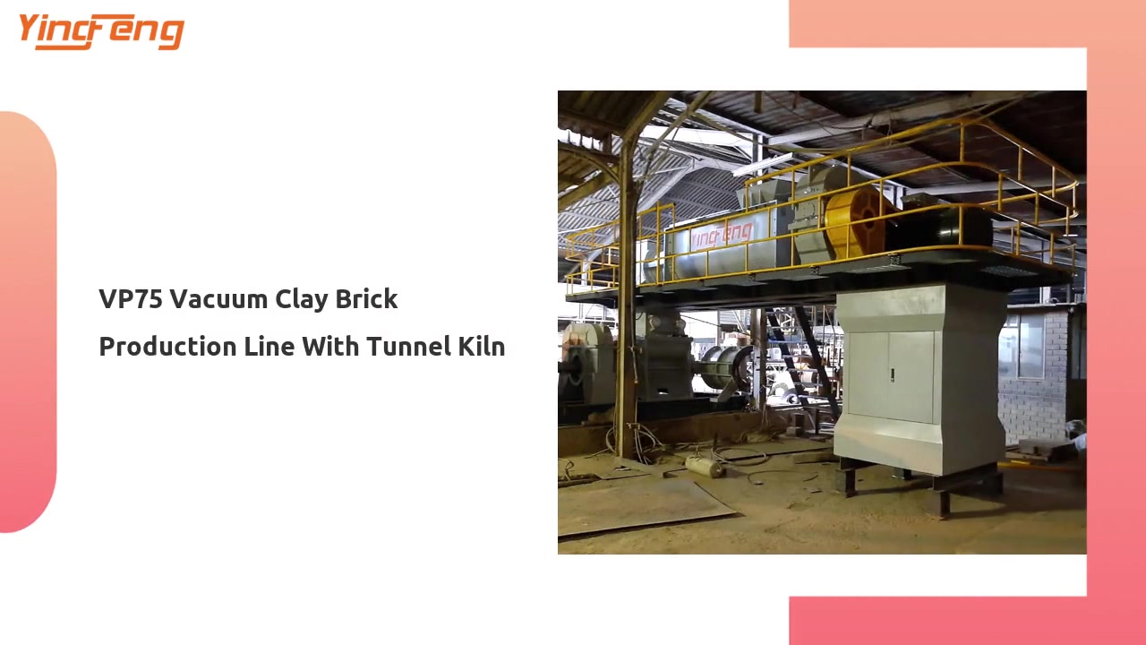 VP75 Vacuum Clay Brick Production Line With Tunnel Kiln