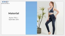 Xike Ladies High-End Unique Imitation Tie-Dye Sports Yoga Suit Customization