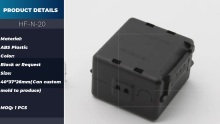 Black plastic junction box