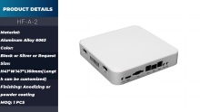 Extruded aluminum profile box amplifier case for electronics