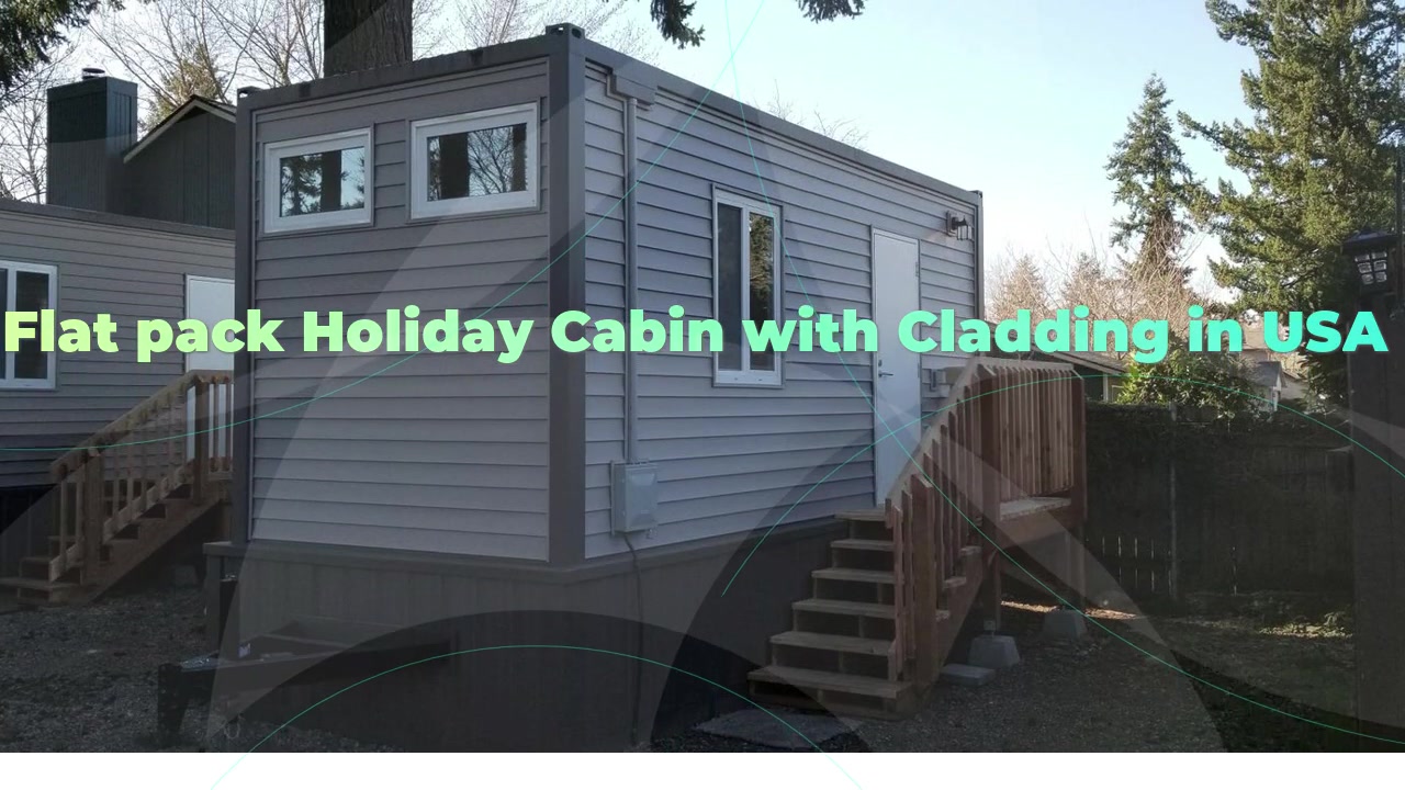Flat Pack Container Holiday Cabin aux États-Unis