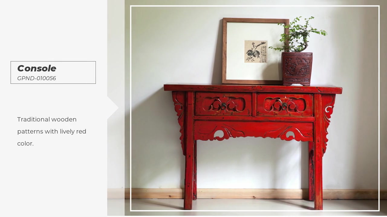 Traditional Wood Console GPND-010056