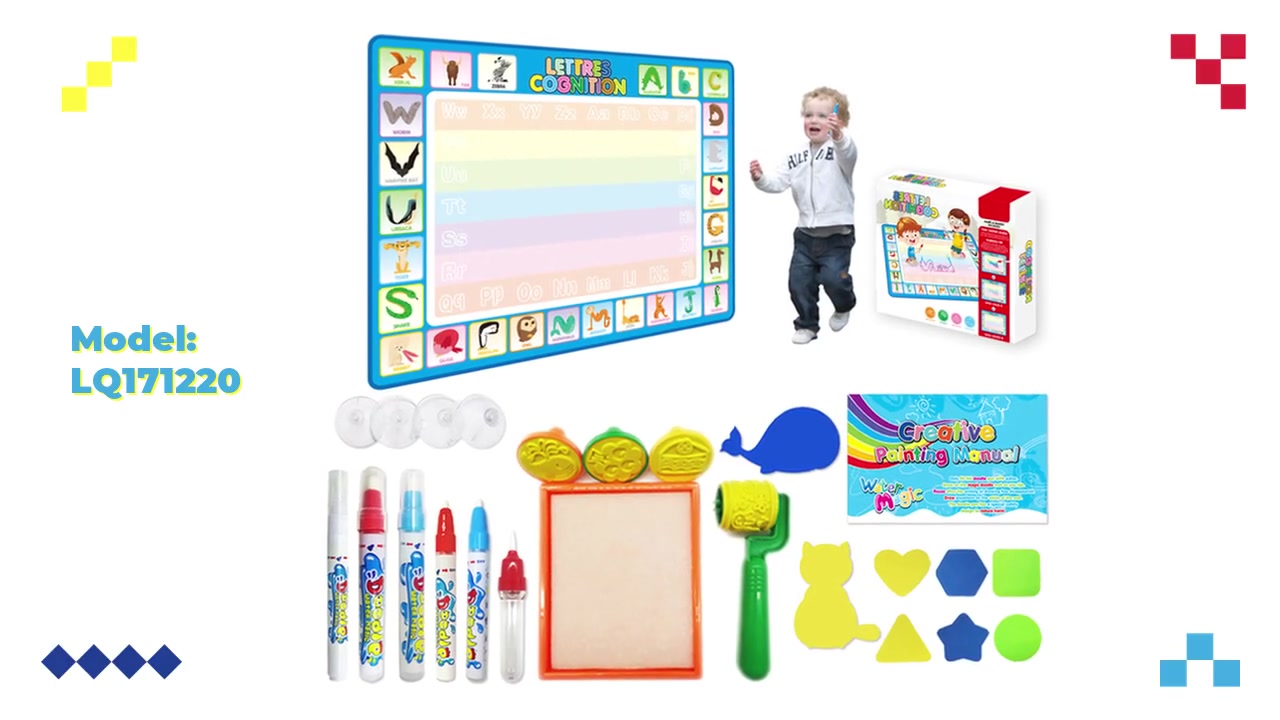 Best OEM /Aquadoodle Mat  Graffiti Children's Early Education Blanket Toys Water Doodle Supplier