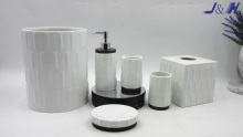 Ceramic-Luxury Shiny White Ceramic Accessory With Metal