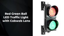 Dia.100mm(4inch) Red Green Ball LED Traffic Light with Cobweb Lens