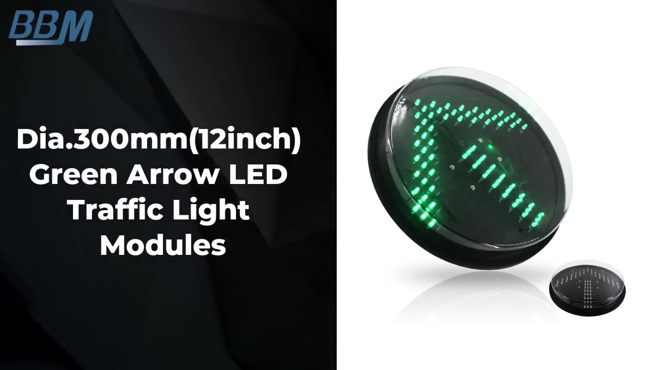 Quality Dia.300mm(12inch) Green Arrow LED Traffic Light Modules ...